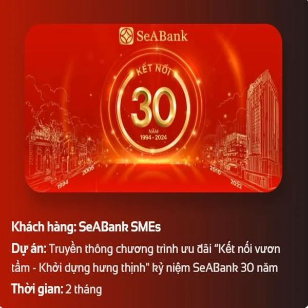 SeABank — Kết nối vươn tầm, kỷ niệm 30 năm